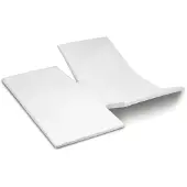 Cinderella Dubbele Split Topper Hoeslaken Weekend White (Katoen)-180 x 210 cm