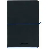 Aurora Tesoro notitieboek A5 gelinieerd 96 vel zwart/blauw