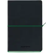 Aurora Tesoro notitieboek A5 gelinieerd 96 vel zwart/groen