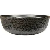 Delivo Croco ronde waskom croco rond mat zwart 41 cm