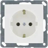 JUNG AS500 wandcontactdoos RA inbouw Glanzend wit