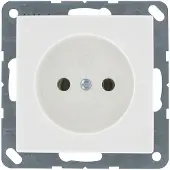 JUNG AS500 wandcontactdoos inbouw Glanzend wit