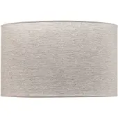 Duolla Lampenkap Roller, grijs, Ø 50 cm, hoogte 30 cm Roller, alu / grijs / zink, Textiel / Stof / Zijde