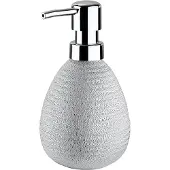 Wenko zeepdispenser Polaris 390 ml 16,2 cm keramiek zilver