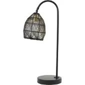 Light & Living Tafellamp Meya zwart