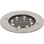 QAZQA Moderne grondspot staal incl. LED IP65 Solar - Terry