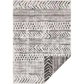 NORTHRUGS Dubbelzijdig Buitenkleed Biri - Zwart/Crème 160 x 230 cm