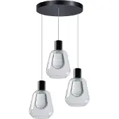 Eth 3-lichts hanglamp Gary glas