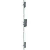 Nemef 4916 Veiligheidsmeerpuntssluiting | krukbediend | SKG*** | DM55mm | PC72mm cilinder boven kruk | voorplaat staal verzinkt 24x1700mm afgerond| DR 1+3/2+4 - 9491602551