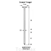 Dutack T-nagels | 28mm | 2000 stuks - 5220036