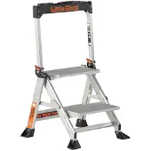 Altrex Jumbo Step 2 Trap - Enkel - Aluminium - 2 Treden - Met Beugel - Max. Werkhoogte 2,46m