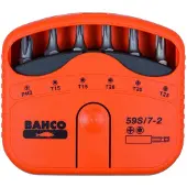 Bahco bits set 7pcs ph2,t15,t20,t25 | 59S/7-2
