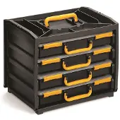Raaco Sorteerkist voor gereedschap PP (Polypropeen) Zwart