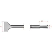 Rotec 6-kant Spadebeitel 50x360mm 6-kø22(tbv Hilti TE805/TE905) - 2156515 - 215.6515