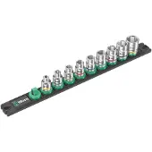 Wera 05005450001 9-delige Dop-magneetstrip B Imperial 1 Zyklop Doppenset Incl. Houder - 3/8"