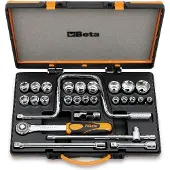 Beta Doppendoos met 21 dopsleutels en 6 toebehoren 920A/C21 - 009200952