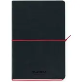 Aurora Tesoro notitieboek A5 gelinieerd 96 vel zwart/rood