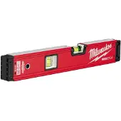 Milwaukee Buisniveau - - Redstick Premium 40 cm - Versterkt metaal - Precisie 0,5mm/M - Rood