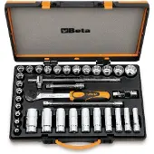 Beta Doppendoos met 30 twaalfkant dopsleutels en 5 toebehoren 920B/C30Q - 009200975