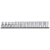 Beta 13-delige set dopsleutels zeskant (art. 920A) met support 920A/SB13 - 009200040