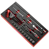 Facom module doppen, inbussleutels en bits 1/4" 6kkant - inch - MODM.RL2U