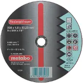 Metabo 616229000 Doorslijpschijf gebogen 230 mm 25 stuk(s) RVS