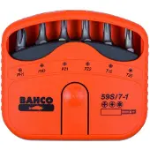 Bahco bits set 7pcs ph,pz,torx | 59S/7-1