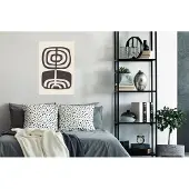 PosterMonkey Poster Abstract - Zwart - Bloem - Plant - 60x90 cm