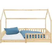 ML-Design Kinderbed Home | hout naturel 205x98x142 cm kinderbedden | NADUVI