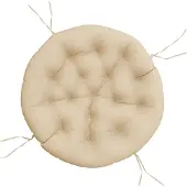 vidaXL Zitkussen rond Ø 100x11 cm oxford stof beige