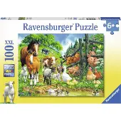 Ravensburger Dierenbijeenkomst Puzzel (100 XXL stukjes)