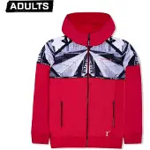 Touzani - Hexi Track Jacket Red Adults (L)