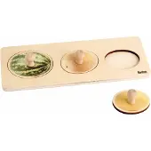Nienhuis MONTESSORI Kinderpuzzel Meloenen - Houten speelgoed - Houten puzzel - Educatief speelgoed - 3 stukjes - Vanaf 2 jaar