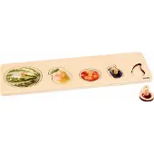 Nienhuis MONTESSORI Kinderpuzzel Fruitsoorten - 5 soorten fruit - Houten speelgoed - Houten puzzel - Educatief speelgoed - 5 stukjes - Vanaf 2 jaar