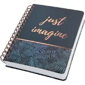 Sigel Jolie mystic jungle JN603 Notitieblok met spiraalrug Dotted (punten) Zwart, Blauw Aantal paginas: 120 vellen DIN A5