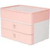 HAN smart-box plus - ALLISON - 2 lades + box - wit/roze - HA-1100-86