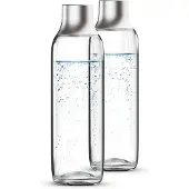 Brita - SodaTRIO - Soda - Glazen Fles - Accessoire Voor Sodamaker 2-Pack