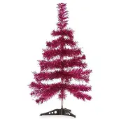 Krist+ kunst kerstboom - klein - fuchsia roze - 60 cm - Kunstkerstboom