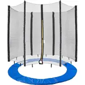 Arebos Trampoline Veiligheidsnet + Randafdekking Randbescherming 244 cm