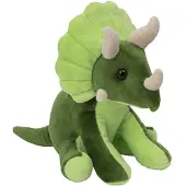 Nature Planet Pluche knuffel dinosaurus Triceratops van 20 cm - Knuffeldier