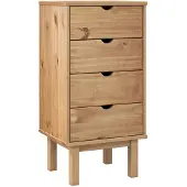 vidaXL Ladekast OTTA 45x39x90 cm massief grenenhout