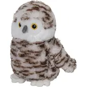 Nature Planet Pluche dieren knuffels Sneeuwuil van 16 cm - Vogel knuffels