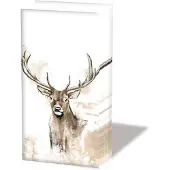 Ambiente - 6 pakjes Zakdoeken - Antlers