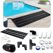 Arebos 2x Zwembad Verwarming - Solar mat - Pool heater - Zonnecollector Zwembad - 300 x 132 cm - incl. 12-delige bypass-set