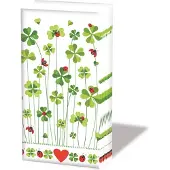 Ambiente - Papieren zakdoeken - Good luck - 6 pakjes = 60 zakdoeken - Klaver 4 - Lieveheersbeestje - Tafeldecoratie - Geluk - Aardigheidje - Bedankje - Geschenkenlaantje