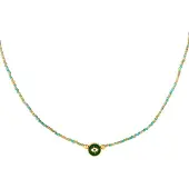 Yehwang Ketting - oog - Groen - Glas-