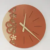 Italian Design CD Wandklok Merlot Oranje