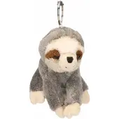 Ravensden Pluche luiaard - knuffel sleutelhanger - dieren knuffels - 10 cm