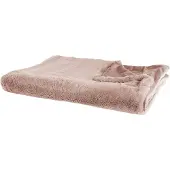 Beliani Plafond, Deken roze 200 x 220 cm tweezijdig CHAAB (200 x 220 cm)