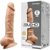 Silexd – Dual Density siliconen beige dildo met balzak – 20.5 cm